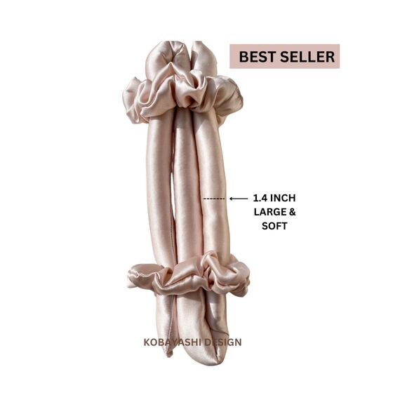 Silk heatless curler, 1.4'' Mulberry silk soft curling overnight ribbon - NEW - Picture 2 of 7
